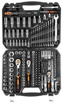 raktu komplektas - Socket wrenches 1/2", 3/8", 1/4", set of 219 pcs, CrV - 1 nuotrauka