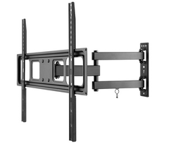 sieninis tv stovas - Goobay | Wall mount | TV Wall Mount Basic FULLMOTION (L) | Tilt, Swivel | Black - 2 nuotrauka