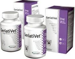 Maito papildas vyresniems didelių veislių šunims VetExpert GeriatiVet Dog, 45 vnt