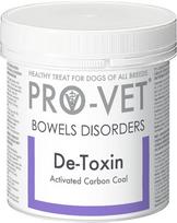 De-Toxin 135g, Nr 90 PRO-VET. Visavertis papildas visų veislių šunims-virškinimo trakto toksinų surišėjas. Aktyvuota anglis.
