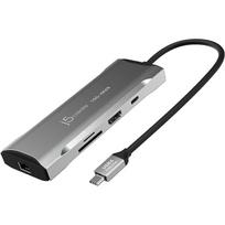 thunderbolt 3 usb hub c - J5Create USB4 8K MULTI-PORT HUB SPACE/Pilkas - 2 nuotrauka