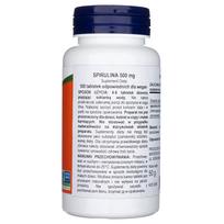 spirulina now -  NOW Ekologiška Spirulina 500mg 100 Tablečių - 3 nuotrauka