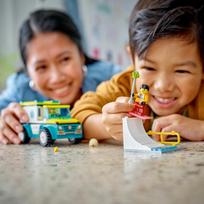 lego city - LEGO City Greitosios pagalbos automobilis ir snieglentininkas 60403 - 7 nuotrauka