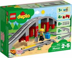 traukinio garso - LEGO DUPLO Traukinių tiltas ir bėgiai 10872 - 6 nuotrauka