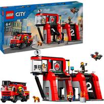lego automobilis - LEGO City Gaisrinė su ugniagesių sunkvežimiu 60414 - 7 nuotrauka