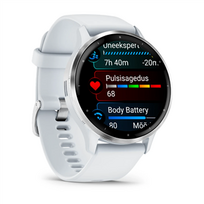 silvios - Garmin Venu 3, GPS, Wi-Fi, Whitestone + Passivated - 4 nuotrauka