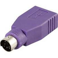 Adapteris DELTACO PS/2 male į USB female pelei ir klaviatūrai / USB-81