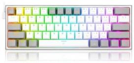 rgb klaviatura - Redragon K617 EN, balta - 1 nuotrauka