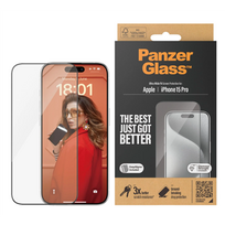 iphone 15 pro telefonai - PanzerGlass | Screen protector | Apple | iPhone 15 Pro | Glass | Clear | Easy installation - 1 nuotrauka