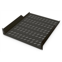lentyna 19 - Tinklo įranga Digitus Fixed Shelf for Racks DN-19 TRAY-2-55-SW Black - 1 nuotrauka