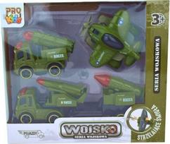 kariniai zaislai - Transporto žaislų rinkinys Pro Kids Military 356623, žalia - 2 nuotrauka