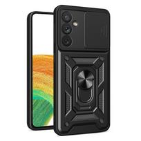 Hurtel Hybrid Armor Camshield dėklas skirtas Samsung Galaxy A34 5G, juodas