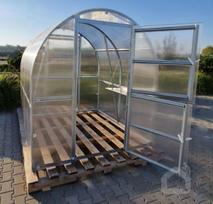 siltnamiai ermitazas - Šiltnamis Klasika Slim, 24 m², 2x12m (4mm) - 2 nuotrauka
