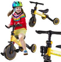 trike fix balansinis - Trike Fix Mini krosinis triratukas 3in1 su pedalais geltonas - 1 nuotrauka