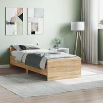 Lova Shopme Lovos rėmas, ąžuolo, 75x190cm, apdirbta mediena, vienvietis