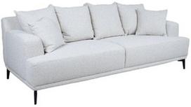 Sofa Home4you Magnolia, šviesiai smėlinė, 96 x 220 cm x 76 cm