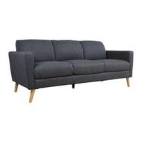 Sofa Home4you Kaili, tamsiai pilka, 83 x 200 cm x 84 cm
