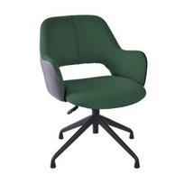 Darbo kėdė Home4you Keno 38921, 62 x 57 x 82 - 88 cm, žalia/pilka