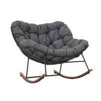 Supamasis krėslas Home4you Royal, tamsiai pilka, 98 cm x 110 cm x 78.5 cm