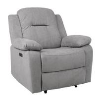 Atlošiamas krėslas Home4you Lowri 21726, pilkas, 99 cm x 95 cm x 102 cm