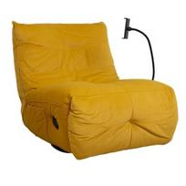 Atlošiamas krėslas Home4you Win-Win, geltonas, 95 cm x 80 cm x 90 cm
