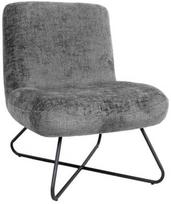 Fotelis Home4you Farica, tamsiai pilka, 74 cm x 65 cm x 84 cm