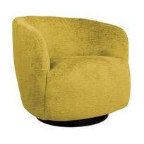 Fotelis Home4you Manuela, geltonas, 84 cm x 82 cm x 75 cm