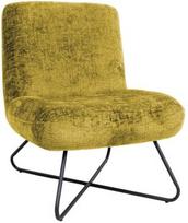 Fotelis Home4you Farica, geltonas, 74 cm x 65 cm x 84 cm