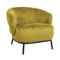 Fotelis Home4you Gemala, geltonas, 84 cm x 84 cm x 75 cm