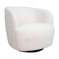 Fotelis Home4you Manuela, baltas, 84 cm x 82 cm x 75 cm