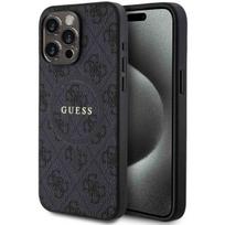 guess pu leather 4g - Guess "PU Leather 4G Colored Ring MagSafe Case iPhone 15 Pro Max" Black - 1 nuotrauka
