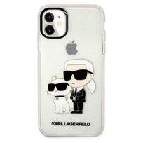 Karl Lagerfeld "IML Glitter Karl and Choupette NFT Case iPhone 11" Transparent