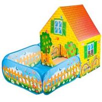 tentai baseinai - Vaikiška palapinė iPlay Farm Tent, 150 cm x 90 cm - 1 nuotrauka
