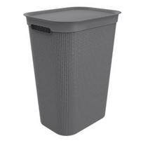 skalbiniu deze - Skalbinių dėžė Rotho 1023508853, 50 l, pilka - 1 nuotrauka