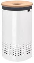 Skalbinių dėžė Brabantia Laundry Bin, 60 l, ruda/balta