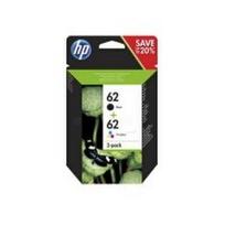 kasetes hp 62 - HP 62 2-pack Black/ Tri-color - 2 nuotrauka