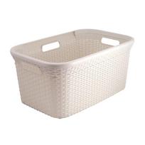 curver style rattan - Skalbinių dėžė Curver 187492, 45 l, smėlio - 2 nuotrauka