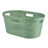 Žalias skalbinių krepšys Curver Infinity Hamper, 40 l