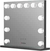 Makiažo veidrodis su LED apšvietimu Humanas HS-HM02 (Juodas)