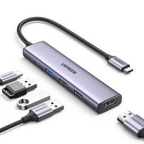 ugreen usb a to usb c - Ugreen CM478 USB-C to HDMI, USB-A 3.0, 2x USB-A 2 - 2 nuotrauka