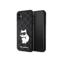 telefono deklas karl lagerfeld - OEM "Saffiano Monogram Choupette iPhone 11/ Xr" Black - 3 nuotrauka