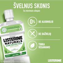 natures protection -  LISTERINE burnos skalavimo skystis NATURALS GUM PROTECTION, 500 ml - 2 nuotrauka