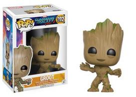 groot - FUNKO POP! Vinilinė figūrėlė: Guardians of The Galaxy - Grūtas, 9,5 cm - 1 nuotrauka