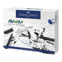 menininko rinkinys - Spalvinimo rinkinys Faber Castell Manga Starter Set, vienpusiai, 8 vnt. - 1 nuotrauka