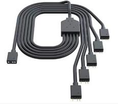 juoda plokst - Kabelis Cooler Master Addresable RGB 1-to-5, juoda - 2 nuotrauka