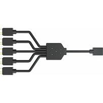 juoda plokst - Kabelis Cooler Master Addresable RGB 1-to-5, juoda - 4 nuotrauka