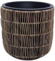 geliu vazonai - Planter WICKER D27xH28cm, light brown - 1 nuotrauka