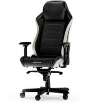 zaidimu kede xl - DXRacer MASTER XL Black & White Microfiber Leather - 2 nuotrauka