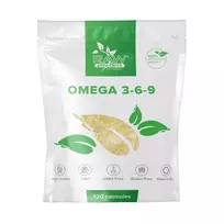 omega 3 6 9 papildai - RAW POWDERS OMEGA 3-6-9, 120 minkštų kapsulių - 3 nuotrauka