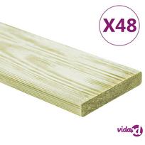 impregnuota terasine lenta - Terasinės lentos, 48vnt., impregnuota pušis, 5,76m², 1m - 4 nuotrauka